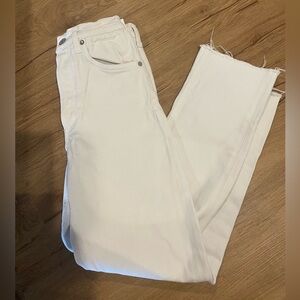 White Agolde frayed denim. Size 25.